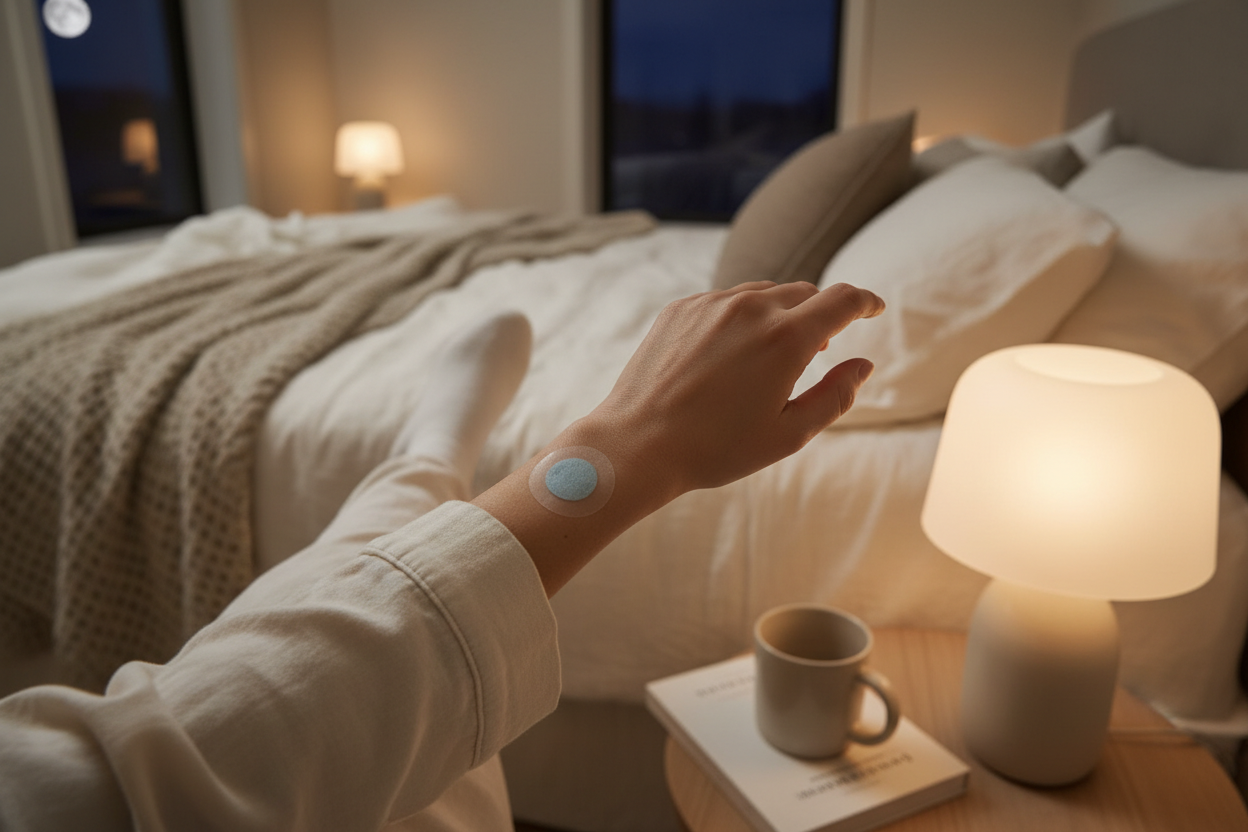 Bedtime wellness patch lifestyle