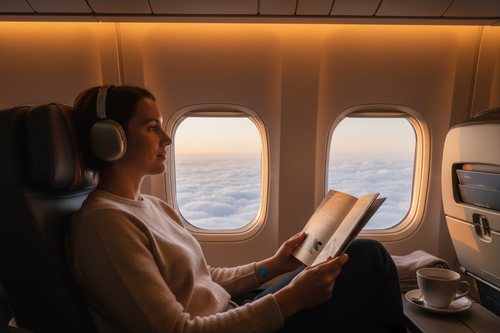 Comfortable airplane travel
