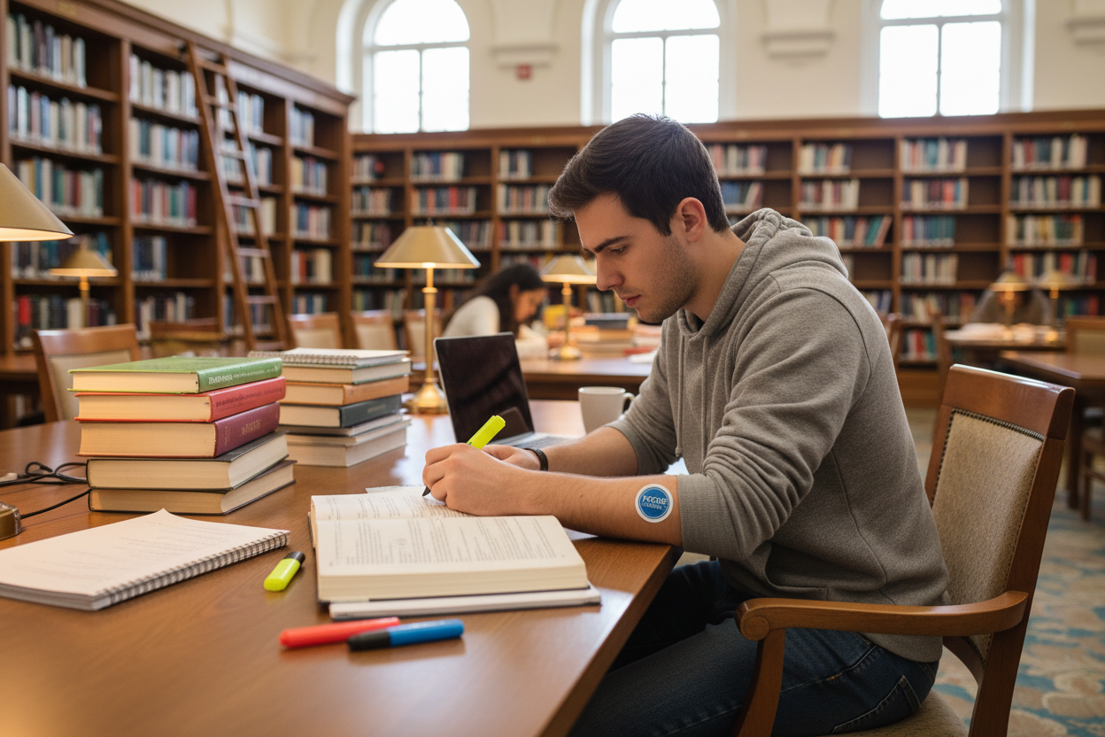 Library study session